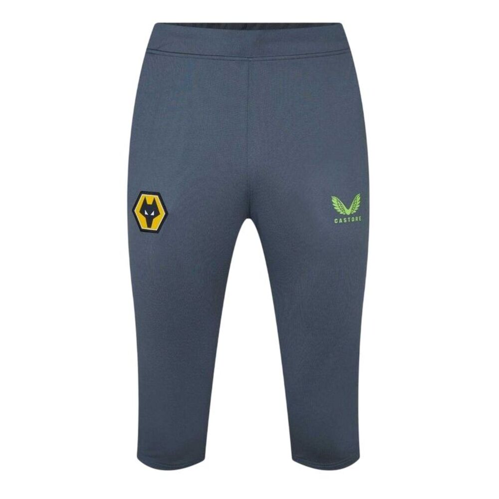 Castore Mens Wolves 3/4 Shorts / Charcoal/Black